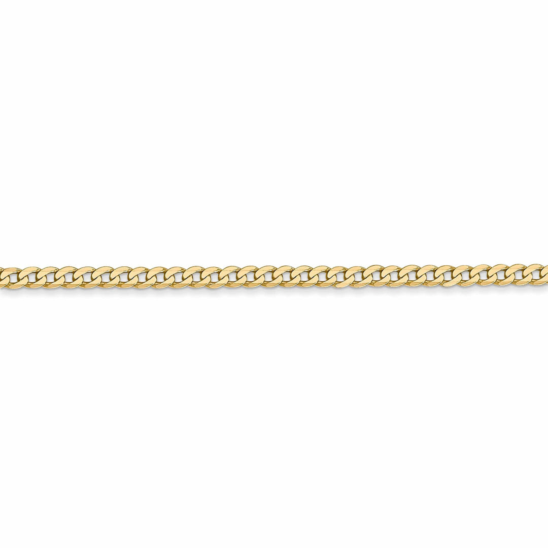 Lovely Rita's Chains Leslie 14k Yellow Gold 2.2mm Beveled Curb Chain