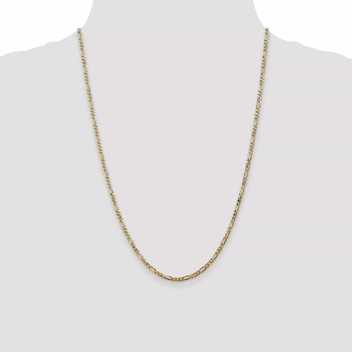 Lovely Rita's Chains Leslie 14k Yellow Gold 2.75mm Flat Figaro Chain
