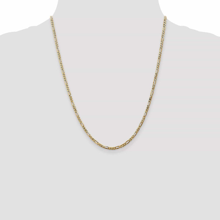 Lovely Rita's Chains Leslie 14k Yellow Gold 2.75mm Flat Figaro Chain