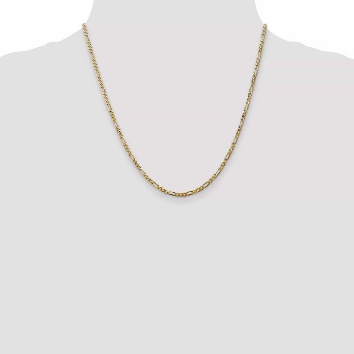Lovely Rita's Chains Leslie 14k Yellow Gold 2.75mm Flat Figaro Chain
