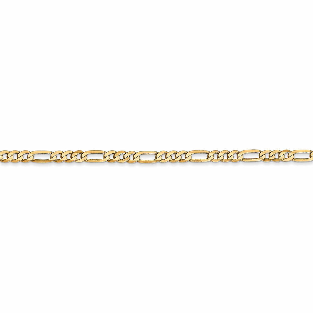 Lovely Rita's Chains Leslie 14k Yellow Gold 2.75mm Flat Figaro Chain