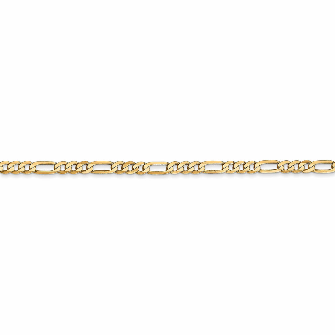 Lovely Rita's Chains Leslie 14k Yellow Gold 2.75mm Flat Figaro Chain