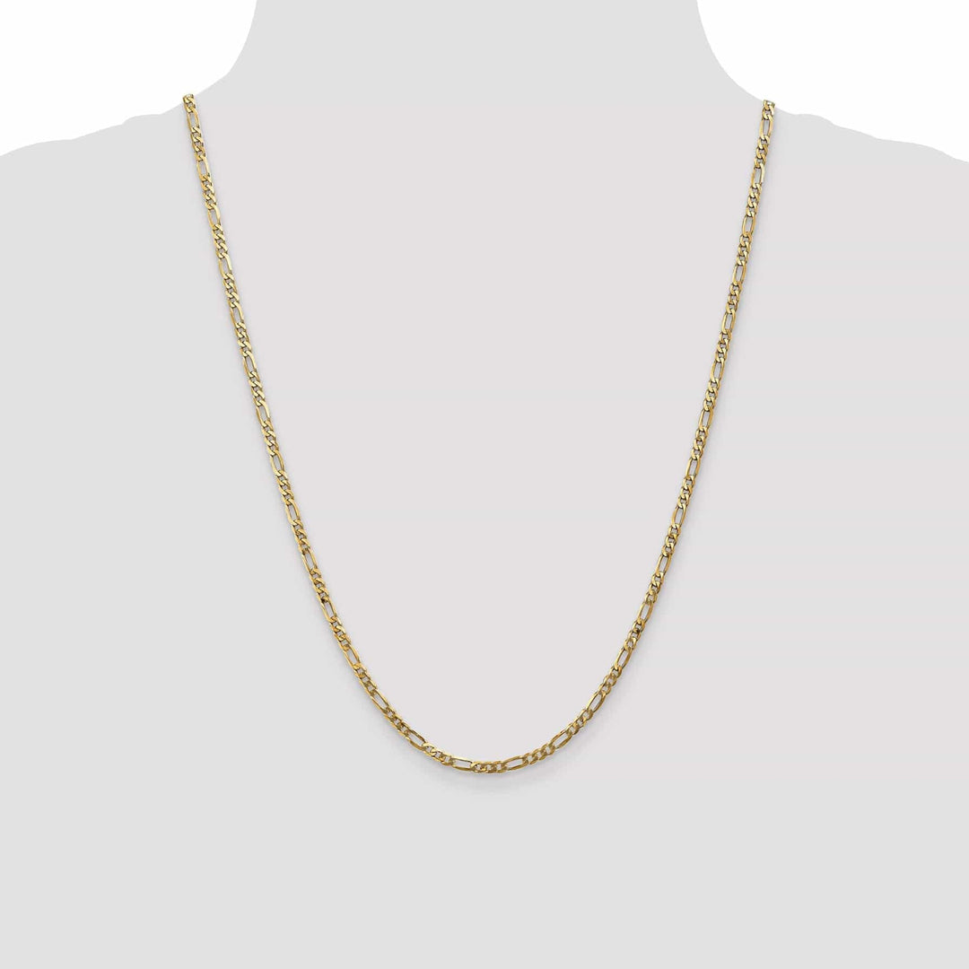 Lovely Rita's Chains Leslie 14k Yellow Gold 3.25mm Flat Figaro Chain