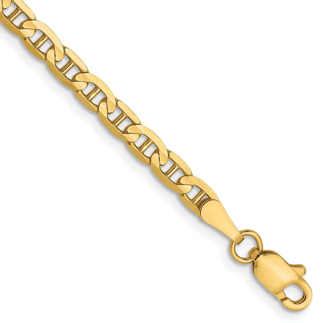 Lovely Rita's Chains Leslie 14k Yellow Gold 3mm Concave Anchor Chain