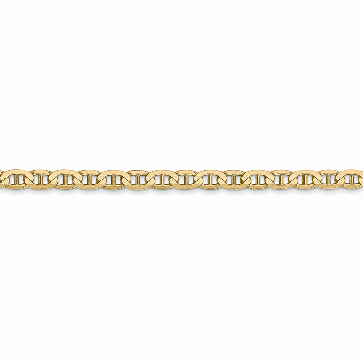 Lovely Rita's Chains Leslie 14k Yellow Gold 3mm Concave Anchor Chain
