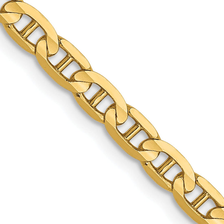 Lovely Rita's Chains Leslie 14k Yellow Gold 3mm Concave Anchor Chain