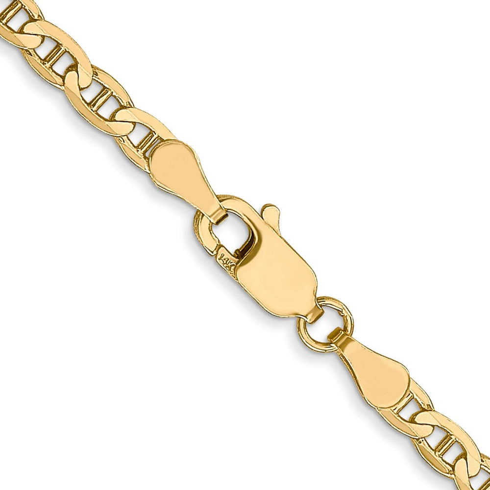 Lovely Rita's Chains Leslie 14k Yellow Gold 3mm Concave Anchor Chain