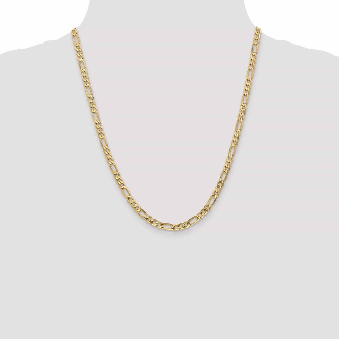 Lovely Rita's Chains Leslie 14k Yellow Gold 4.75mm Flat Figaro Chain