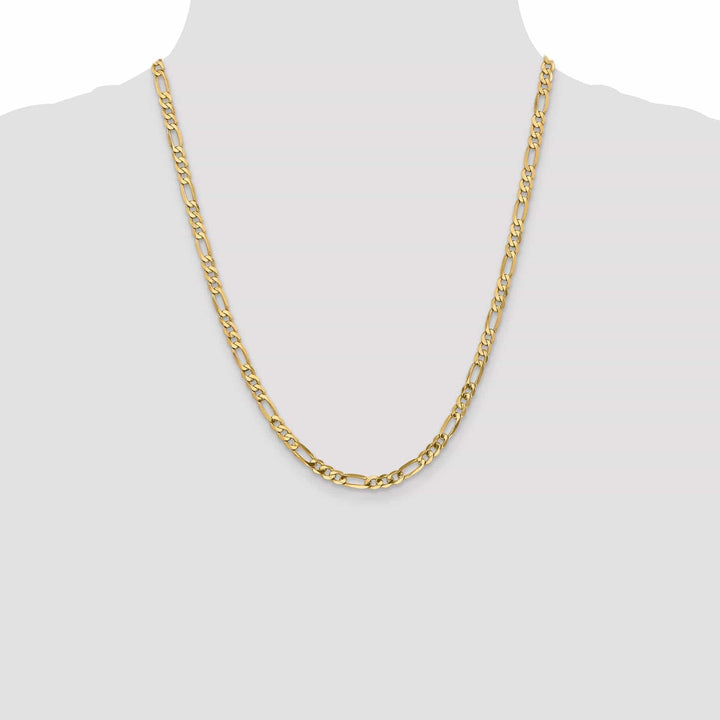 Lovely Rita's Chains Leslie 14k Yellow Gold 4.75mm Flat Figaro Chain