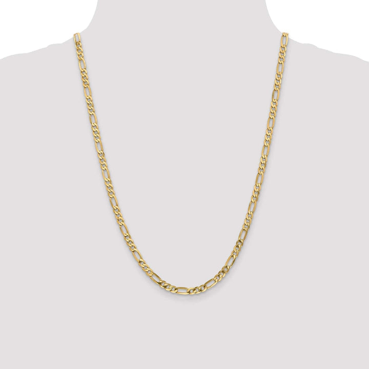 Lovely Rita's Chains Leslie 14k Yellow Gold 4.75mm Flat Figaro Chain