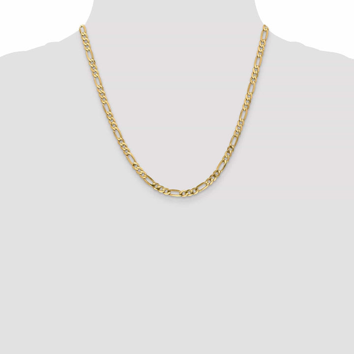 Lovely Rita's Chains Leslie 14k Yellow Gold 4.75mm Flat Figaro Chain