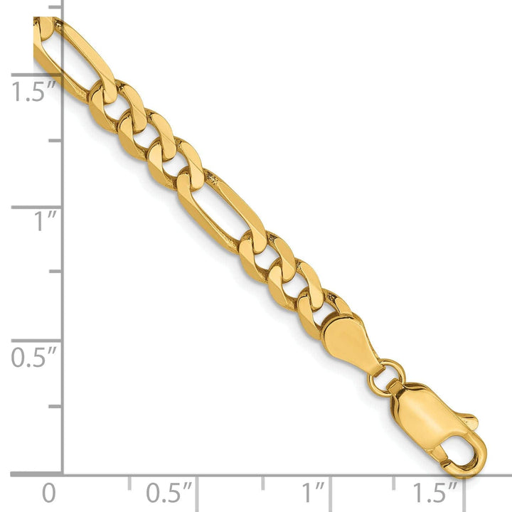 Lovely Rita's Chains Leslie 14k Yellow Gold 4.75mm Flat Figaro Chain