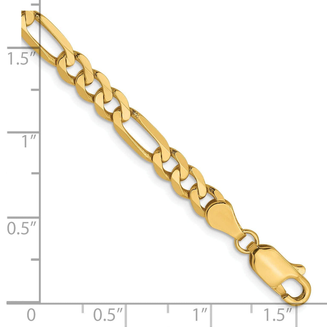 Lovely Rita's Chains Leslie 14k Yellow Gold 4.75mm Flat Figaro Chain