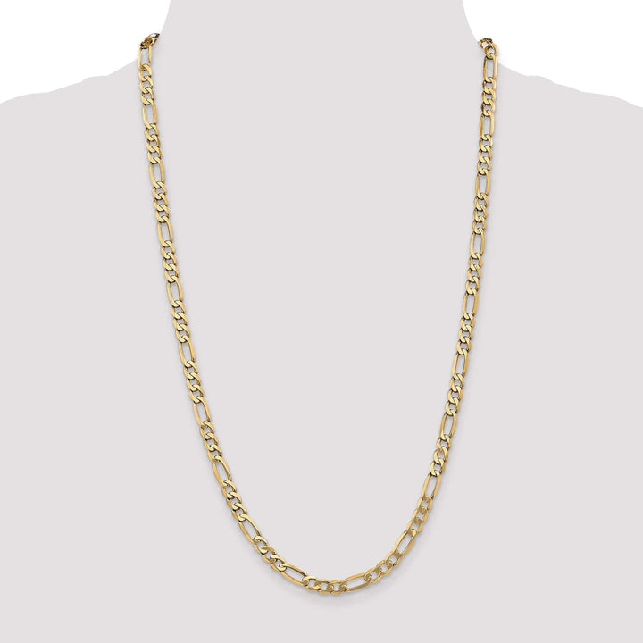 Lovely Rita's Chains Leslie 14k Yellow Gold 5.25mm Flat Figaro Chain