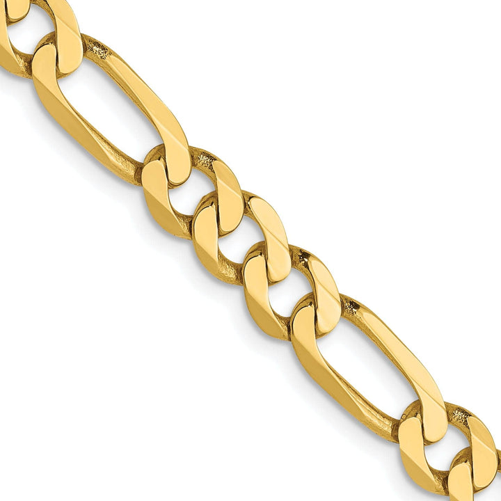 Lovely Rita's Chains Leslie 14k Yellow Gold 5.25mm Flat Figaro Chain
