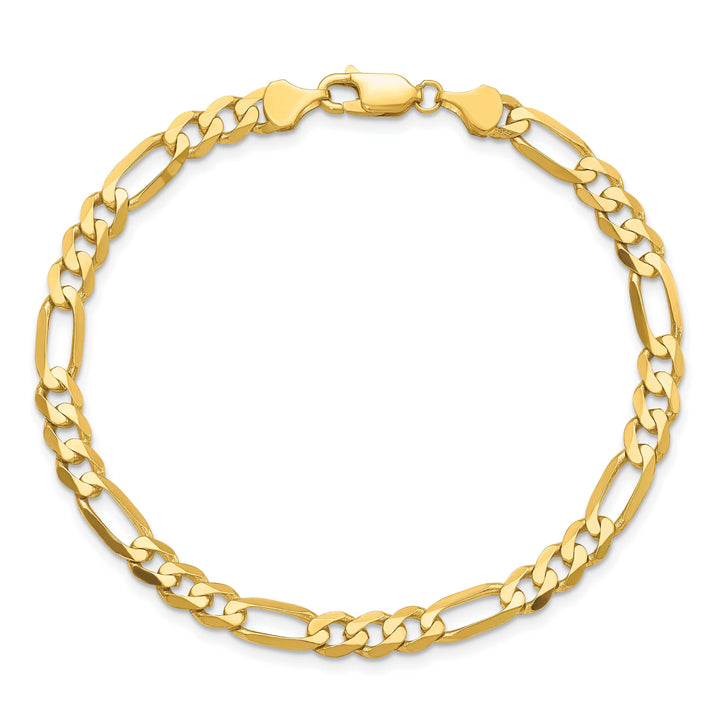 Lovely Rita's Chains Leslie 14k Yellow Gold 5.25mm Flat Figaro Chain