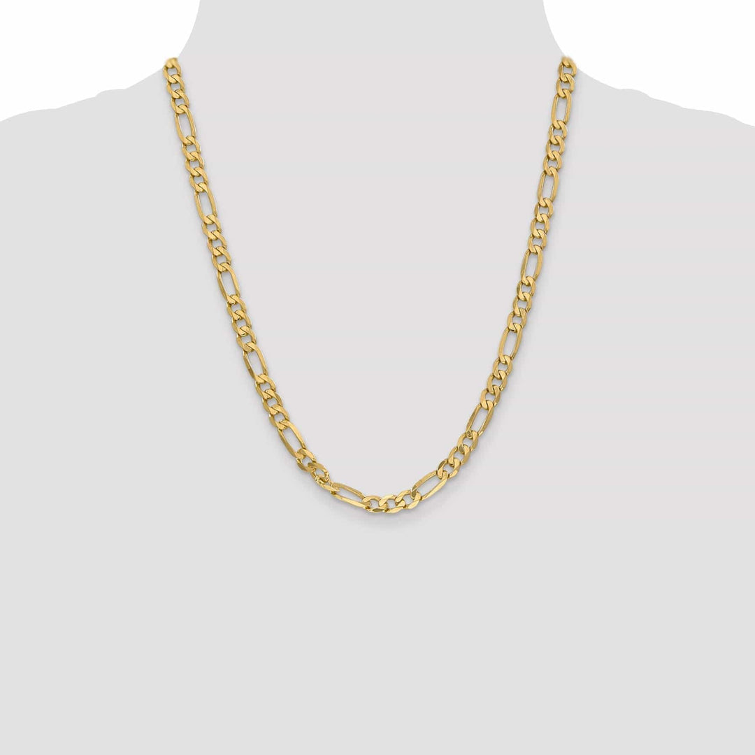 Lovely Rita's Chains Leslie 14k Yellow Gold 6.25mm Flat Figaro Chain