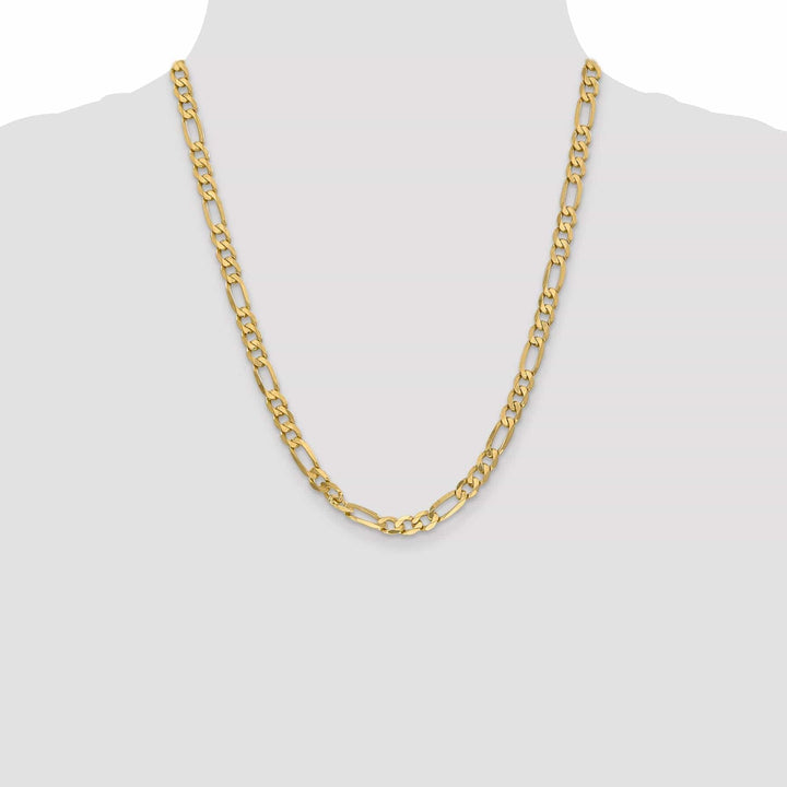 Lovely Rita's Chains Leslie 14k Yellow Gold 6.25mm Flat Figaro Chain