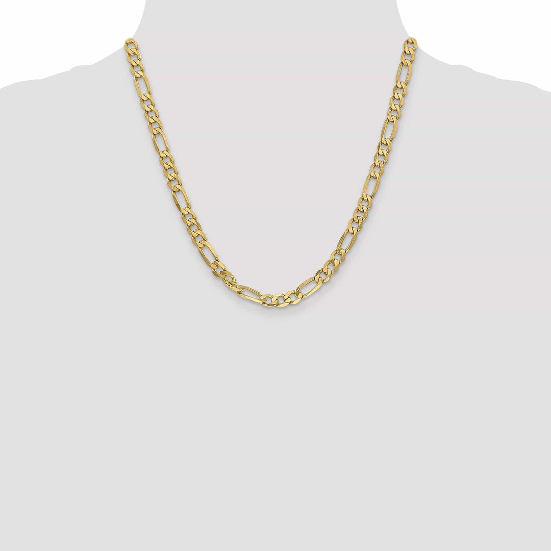 Lovely Rita's Chains Leslie 14k Yellow Gold 6.25mm Flat Figaro Chain
