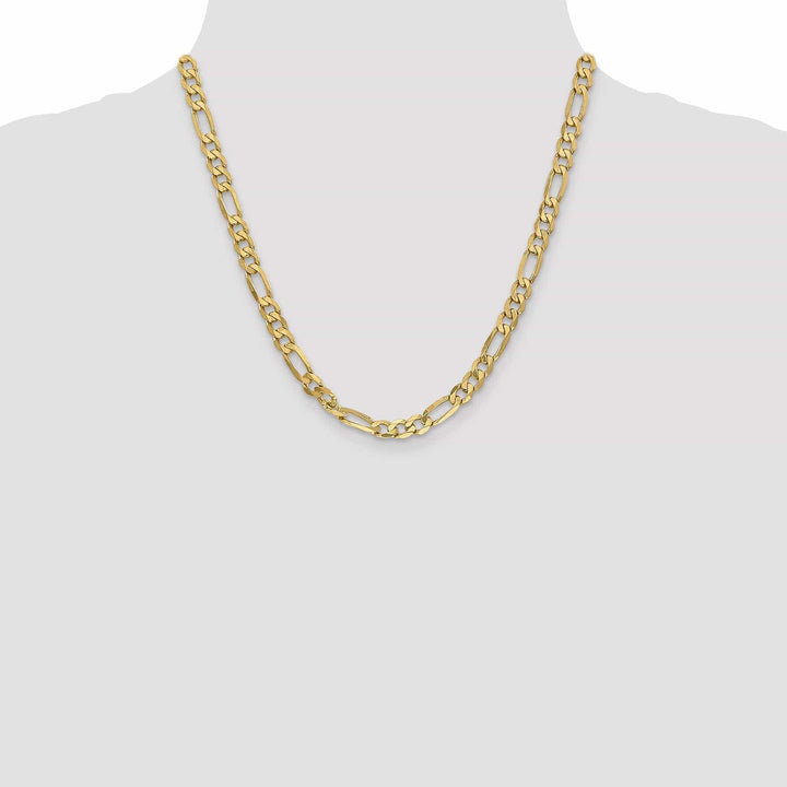 Lovely Rita's Chains Leslie 14k Yellow Gold 6.25mm Flat Figaro Chain