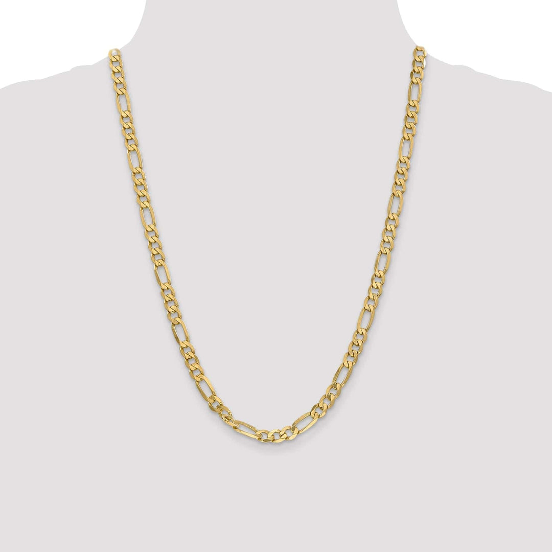 Lovely Rita's Chains Leslie 14k Yellow Gold 6.25mm Flat Figaro Chain