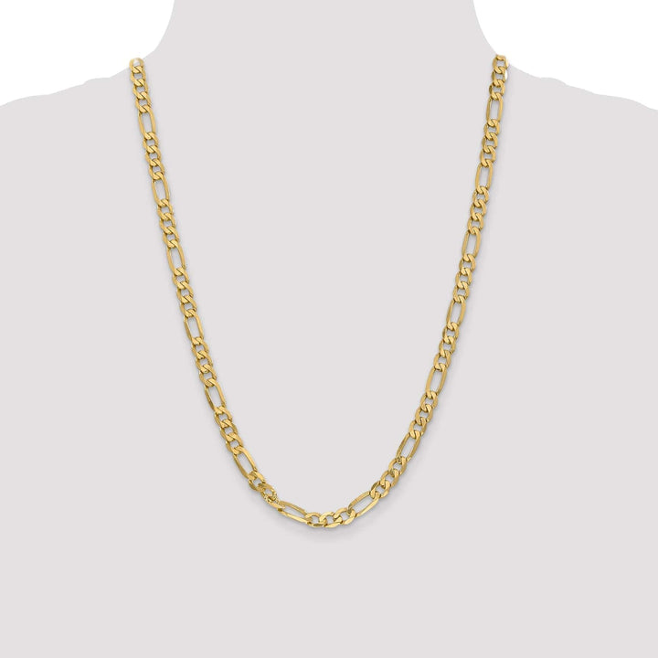 Lovely Rita's Chains Leslie 14k Yellow Gold 6.25mm Flat Figaro Chain