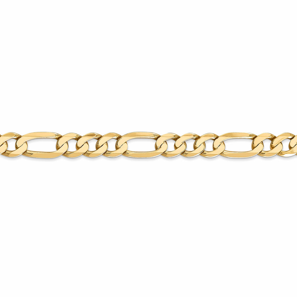 Lovely Rita's Chains Leslie 14k Yellow Gold 7.0mm Flat Figaro Chain