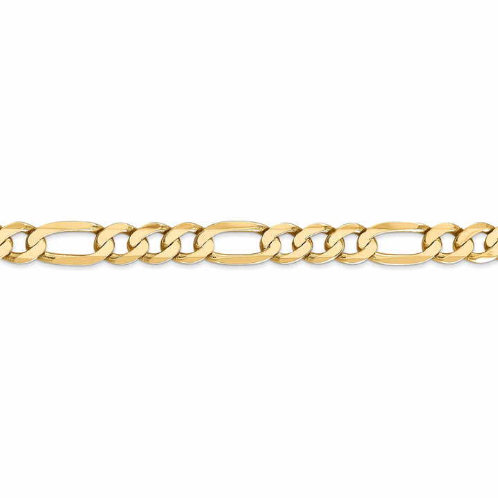 Lovely Rita's Chains Leslie 14k Yellow Gold 7.0mm Flat Figaro Chain