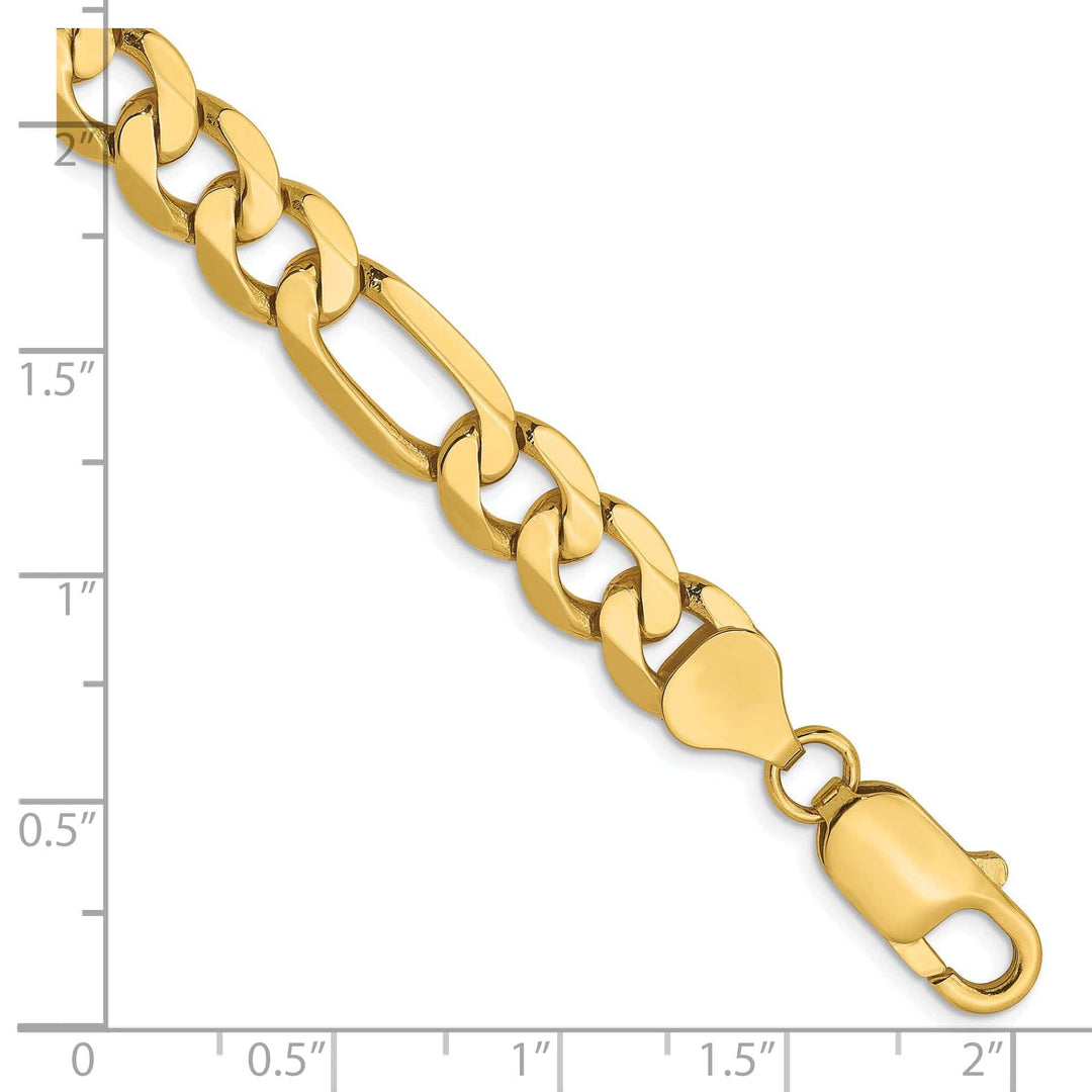 Lovely Rita's Chains Leslie 14k Yellow Gold 7.5m Flat Figaro Chain