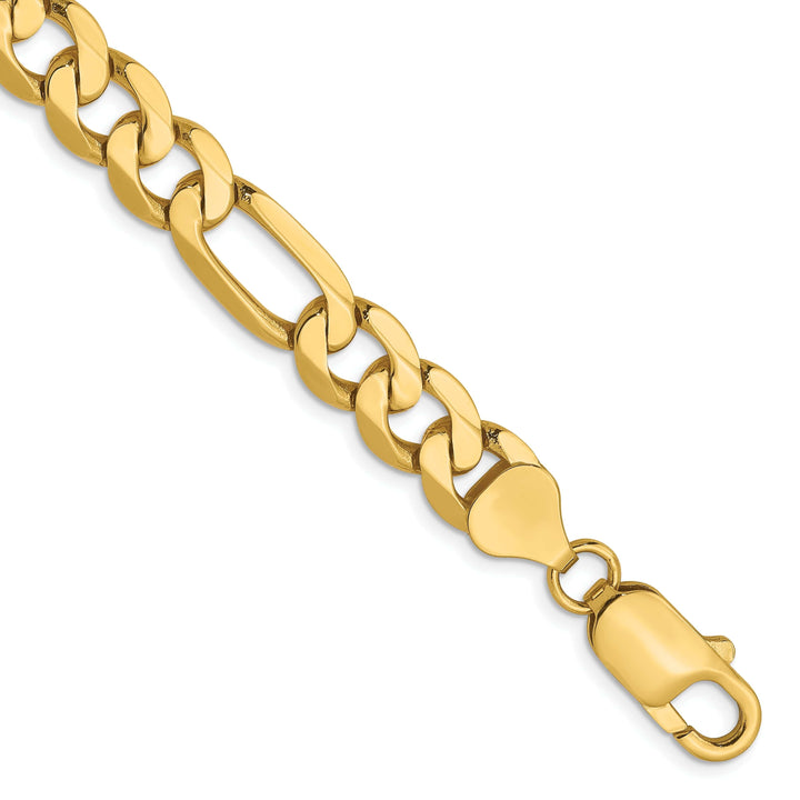 Lovely Rita's Chains Leslie 14k Yellow Gold 7.5mm Flat Figaro Chain