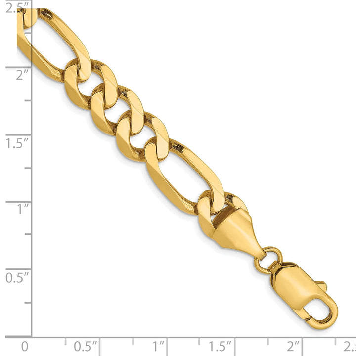 Lovely Rita's Chains Leslie 14k Yellow Gold 8.75mm Flat Figaro Chain
