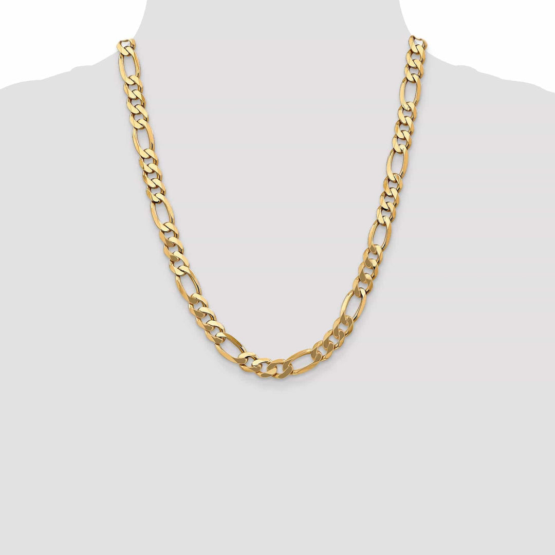 Lovely Rita's Chains Leslie 14k Yellow Gold 8.75mm Flat Figaro Chain