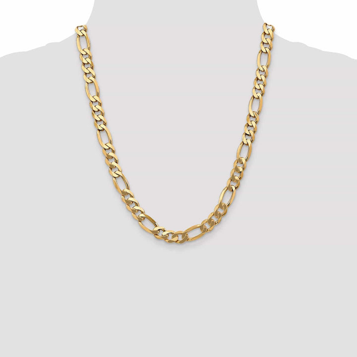 Lovely Rita's Chains Leslie 14k Yellow Gold 8.75mm Flat Figaro Chain