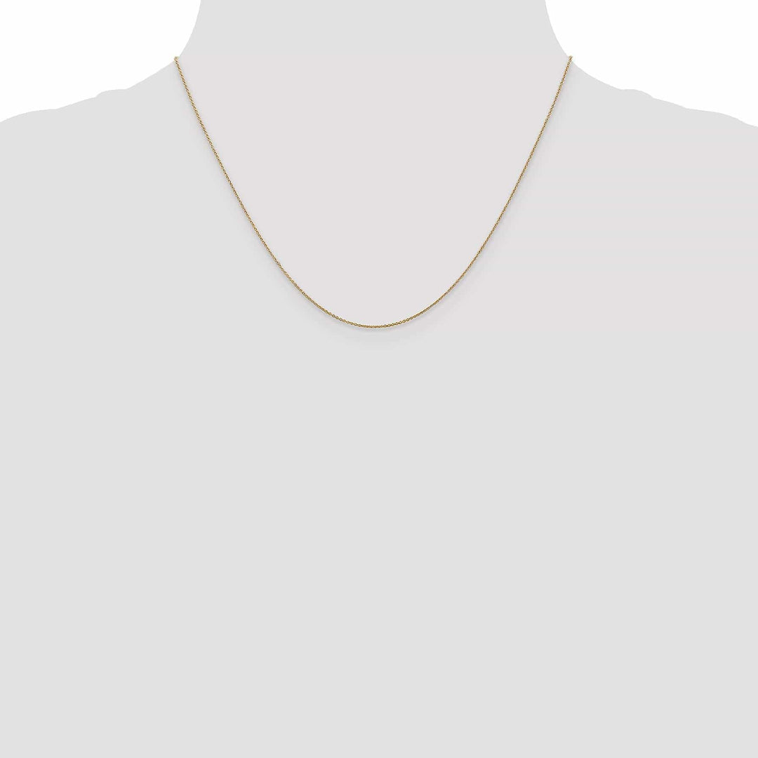 Lovely Rita's Chains Leslie 14k Yellow Gold .8 mm Round Cable Chain