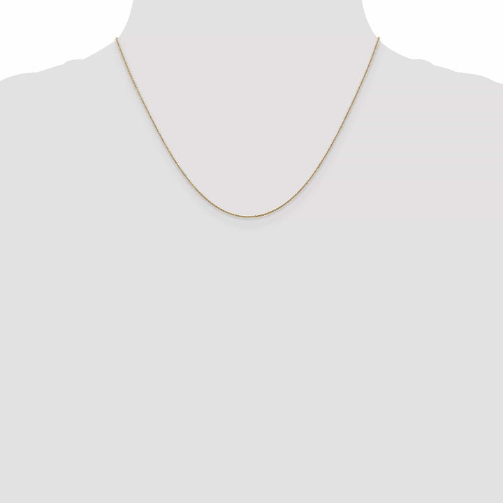 Lovely Rita's Chains Leslie 14k Yellow Gold .8 mm Round Cable Chain