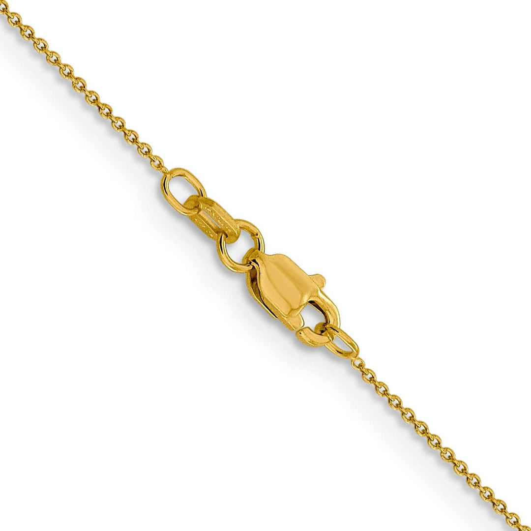 Lovely Rita's Chains Leslie 14k Yellow Gold .8 mm Round Cable Chain