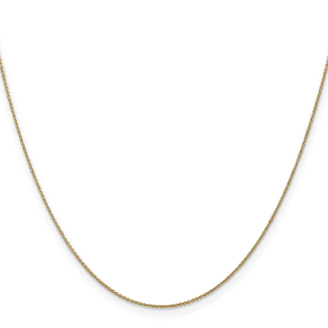 Lovely Rita's Chains Leslie 14k Yellow Gold .8 mm Round Cable Chain