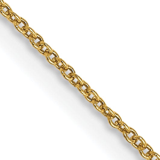Lovely Rita's Chains Leslie 14k Yellow Gold .8 mm Round Cable Chain
