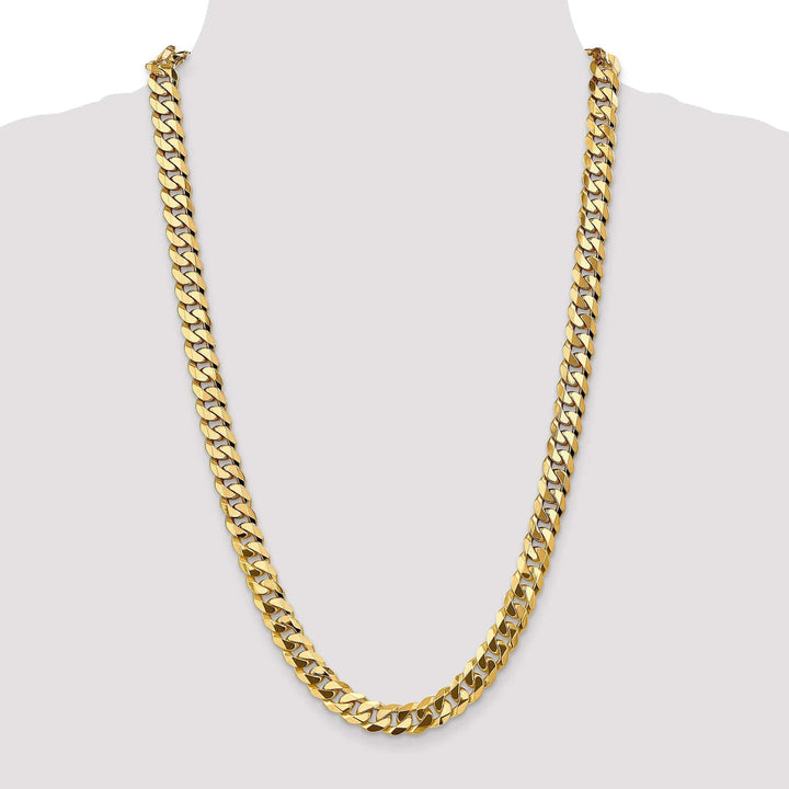 Lovely Rita's Chains Leslie 14k Yellow Gold 9.5mm Beveled Curb Chain