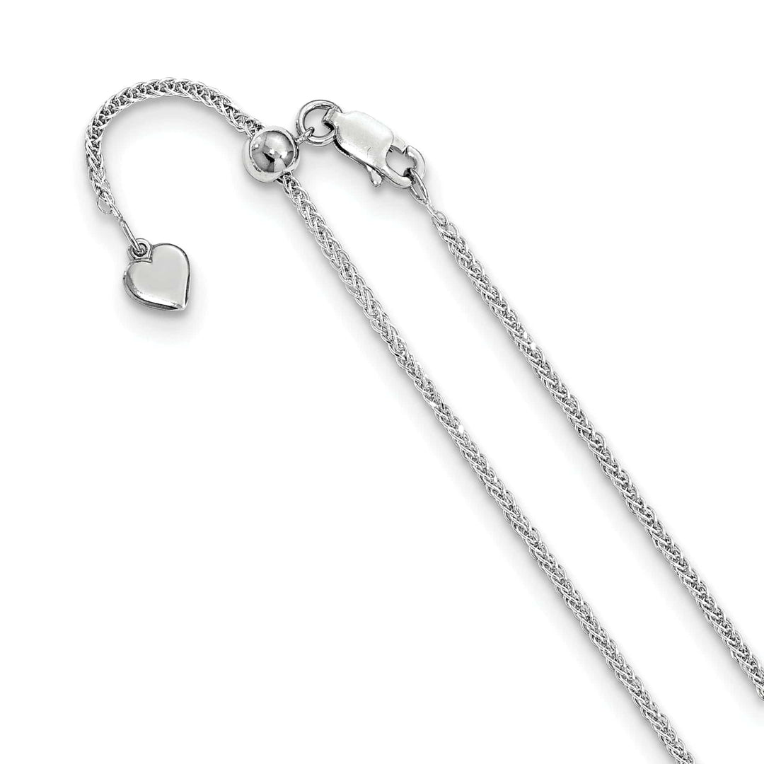 Lovely Rita's Chains Leslie Silver 1.45mm D.C Adjustable Square Spiga Chain