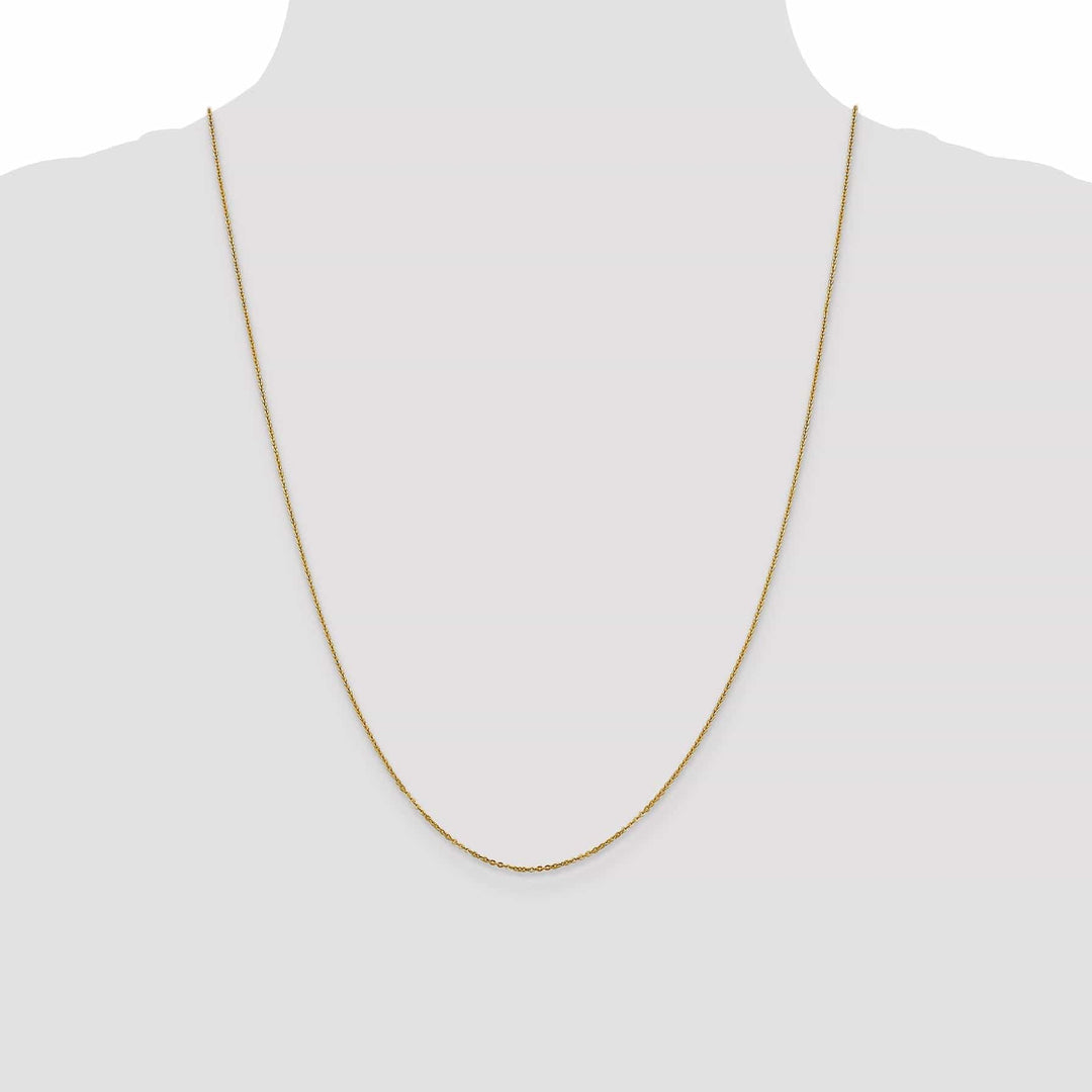 Lovely Rita's Chains Leslies 14k Yellow Gold 1.1 mm Flat Cable Chain