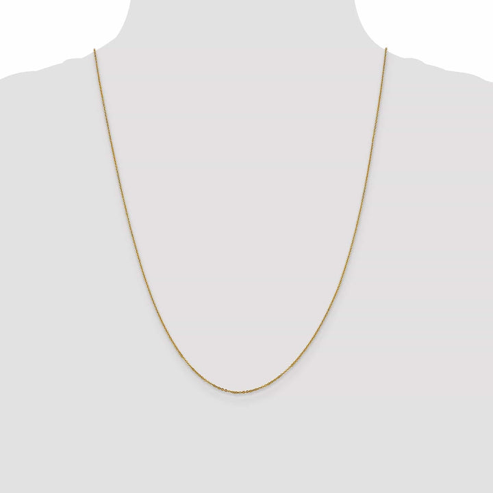 Lovely Rita's Chains Leslies 14k Yellow Gold 1.1 mm Flat Cable Chain