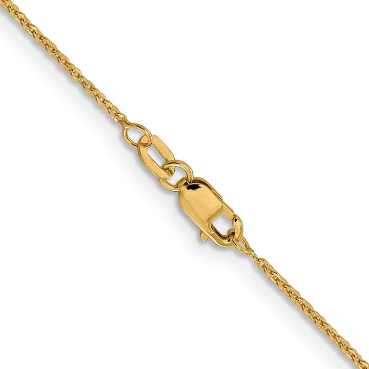 Lovely Rita's Chains Leslies 14k Yellow Gold 1.1 mm Flat Cable Chain