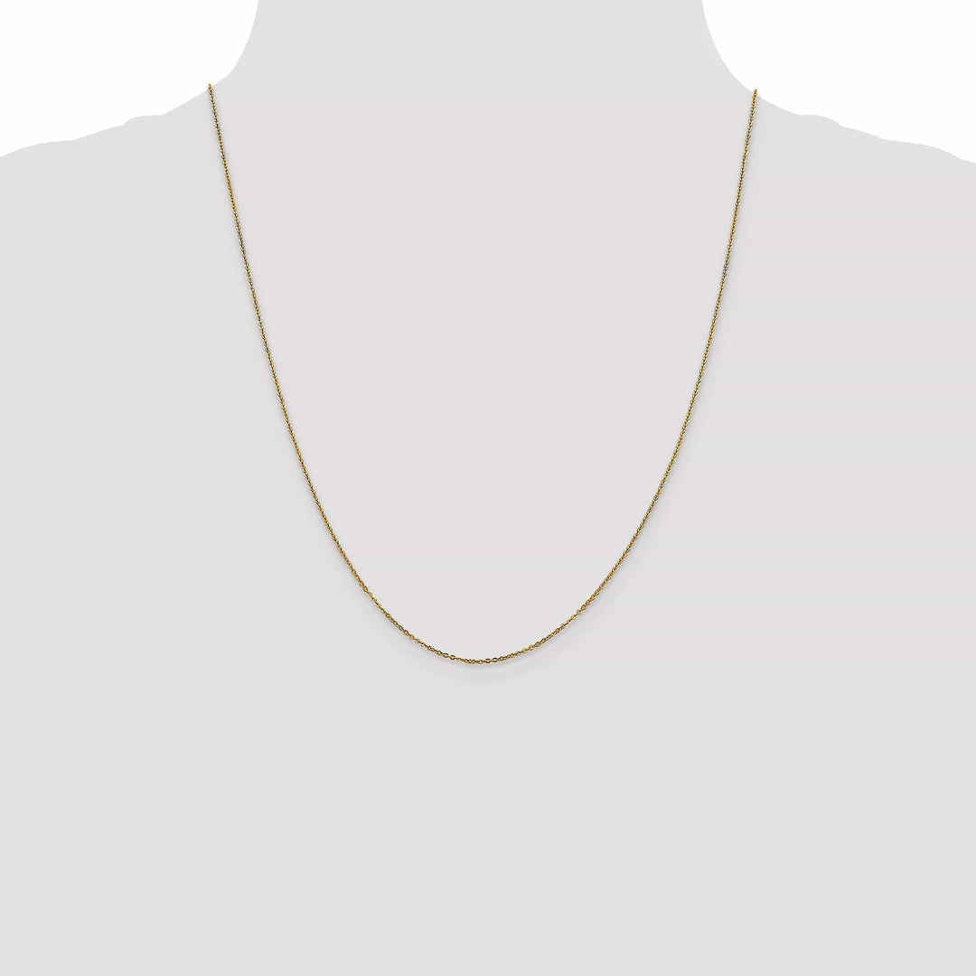 Lovely Rita's Chains Leslies 14k Yellow Gold 1.1 mm Flat Cable Chain