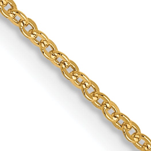 Lovely Rita's Chains Leslies 14k Yellow Gold 1.1 mm Flat Cable Chain