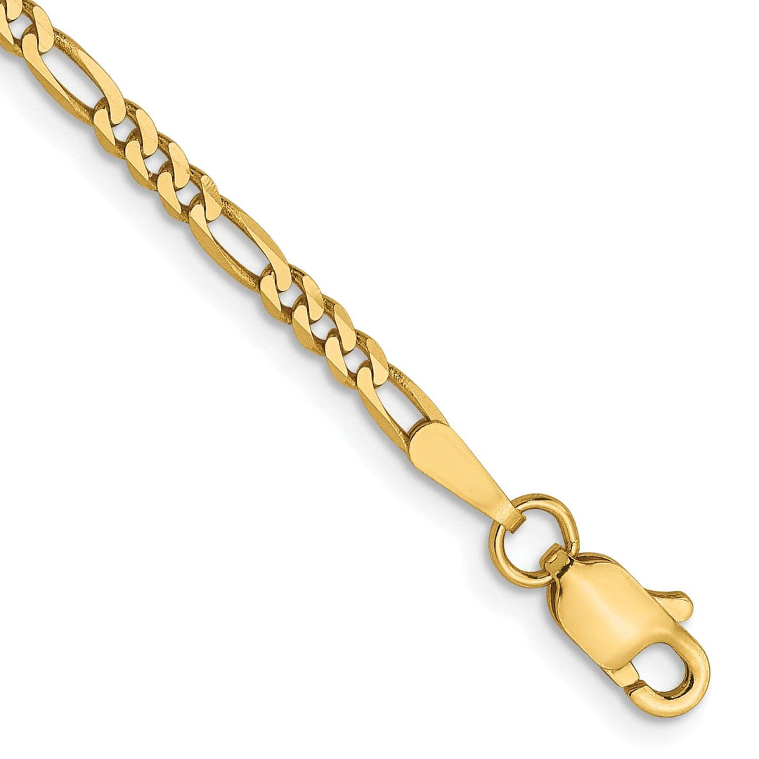 Lovely Rita's Chains Leslies 14k Yellow Gold 2.2mm Flat Figaro Chain