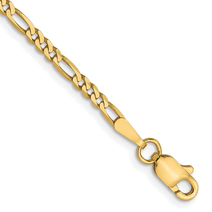 Lovely Rita's Chains Leslies 14k Yellow Gold 2.2mm Flat Figaro Chain