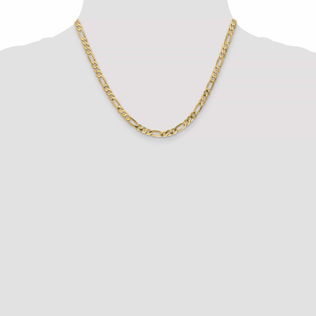 Lovely Rita's Chains Leslies 14k Yellow Gold 4.75mm Flat Figaro Chain