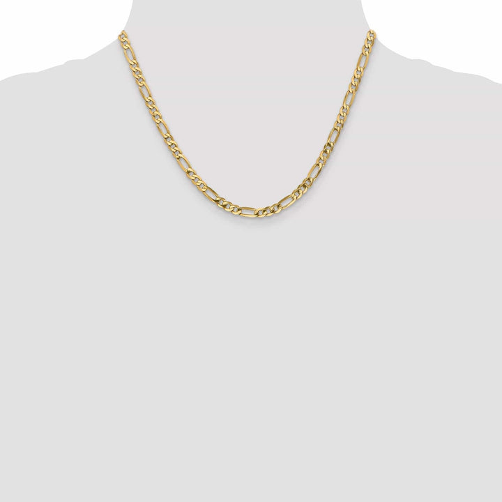 Lovely Rita's Chains Leslies 14k Yellow Gold 4.75mm Flat Figaro Chain