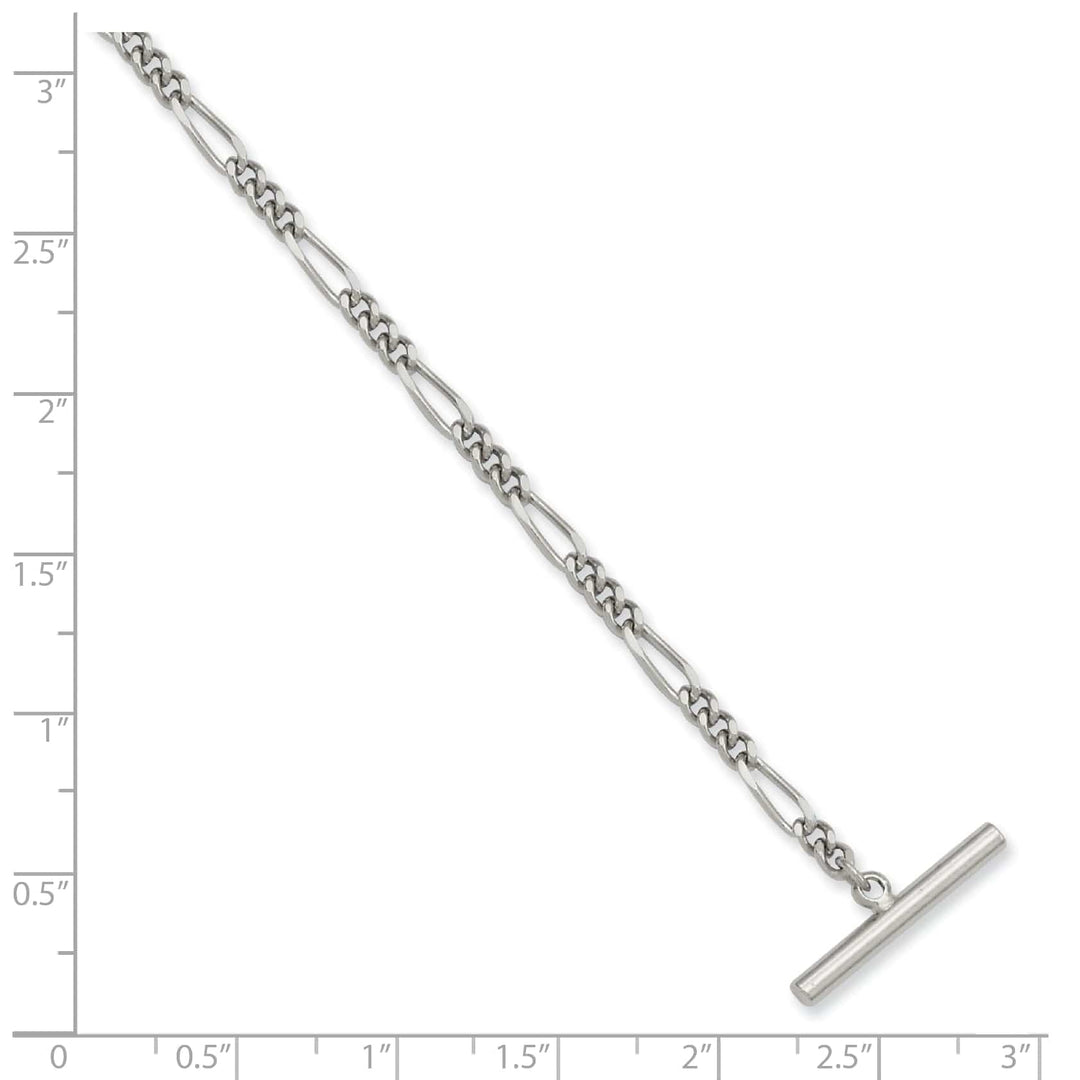 Kelly Waters Chains Rhodium Plated Figaro Tie Chain